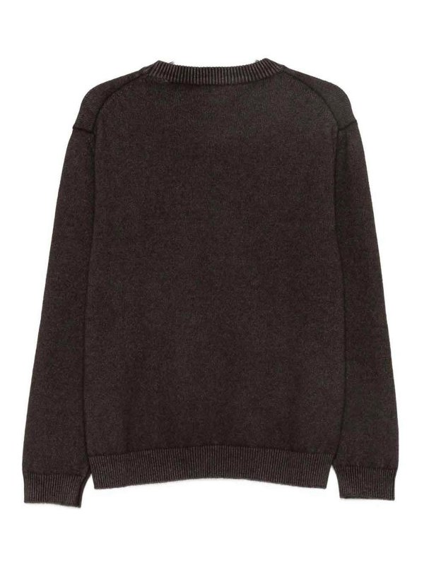 DANIELE FIESOLI: crew necks online - Brown Cashmerecrew Neck Sweater