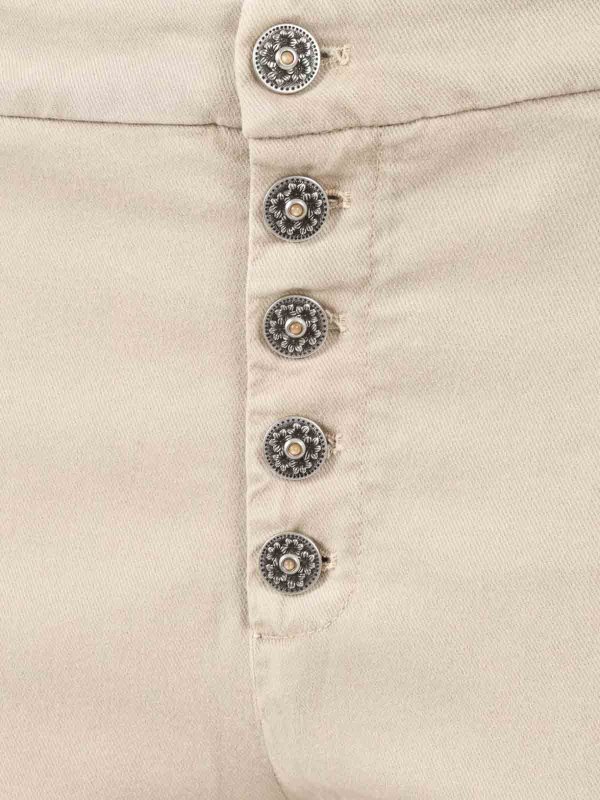 DONDUP: pantaloni casual online - Pantaloni Beige In Cotone