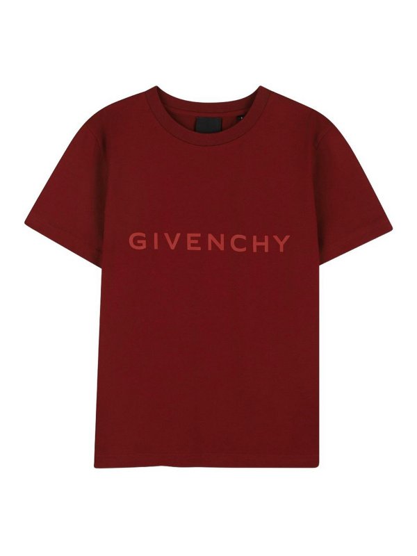 GIVENCHY: Camisetas - Camiseta - Rojo Oscuro