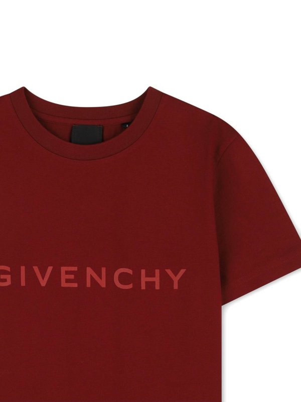 GIVENCHY: Camisetas online - Camiseta - Rojo Oscuro