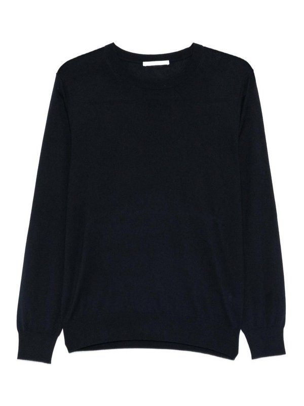 Kangra Cashmere: crew necks - Silk Cashmere Blend Crew Neck Sweater