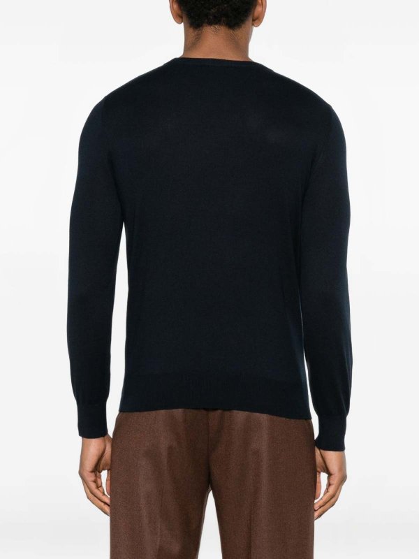 Silk Cashmere Blend Crew Neck Sweater shop online: Kangra Cashmere