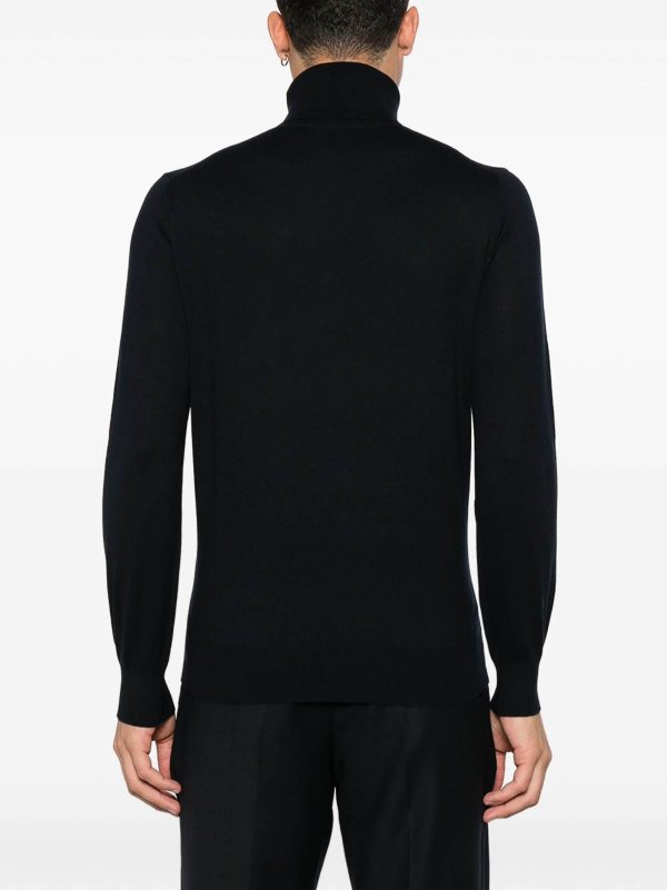 Kangra Cashmere buy online Blue High Neck Knitwear