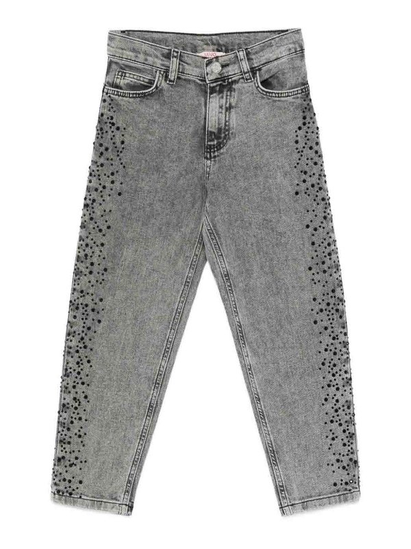 Liu Jo: Jeans Rectos - Vaqueros Rectos - Negro