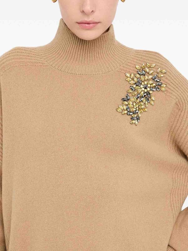 The Best Shops Liu Jo: Pull col rond - Pull Col Rond - Beige