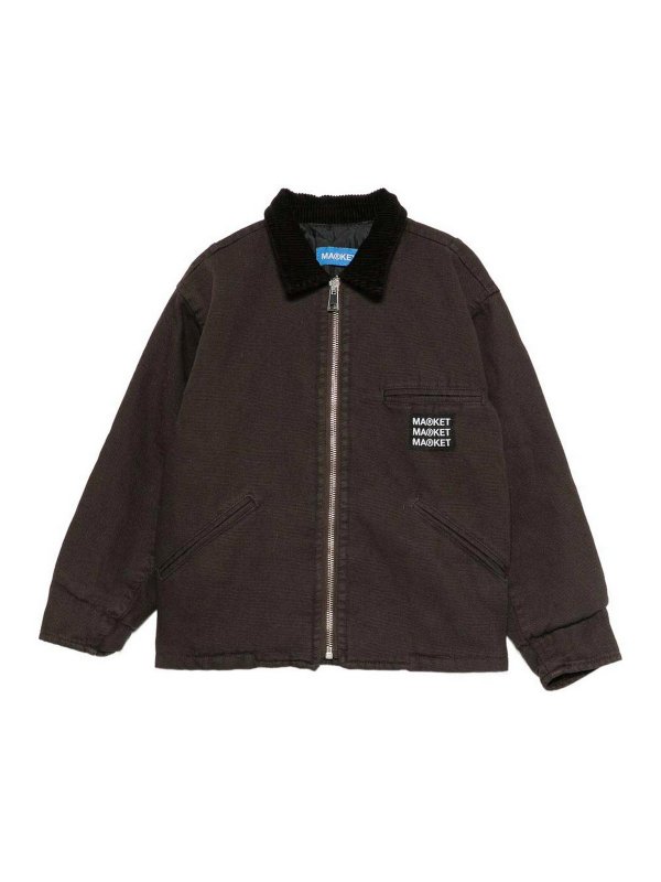 MARKET: casual jackets - Corduroy Collar Jacket