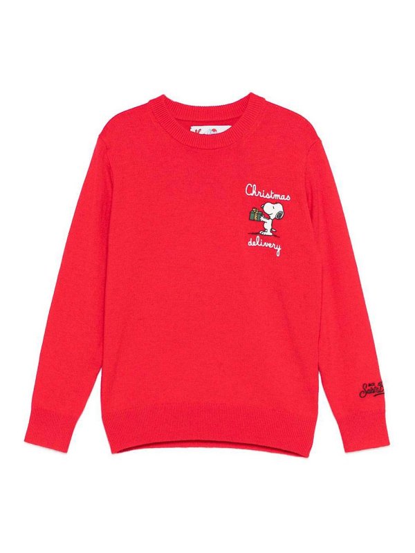 MC2 SAINT BARTH: crew necks - Red Crew Neck Sweater
