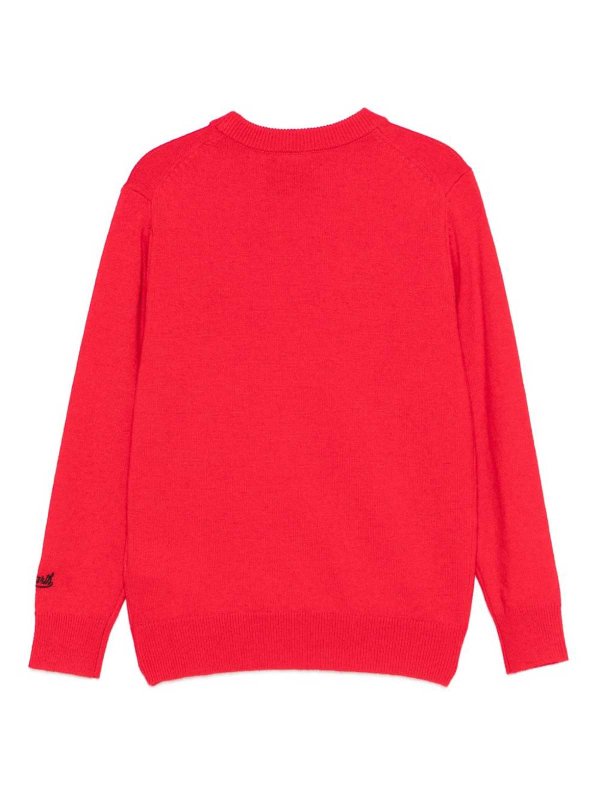 The Best Shops MC2 SAINT BARTH: crew necks - Red Crew Neck Sweater