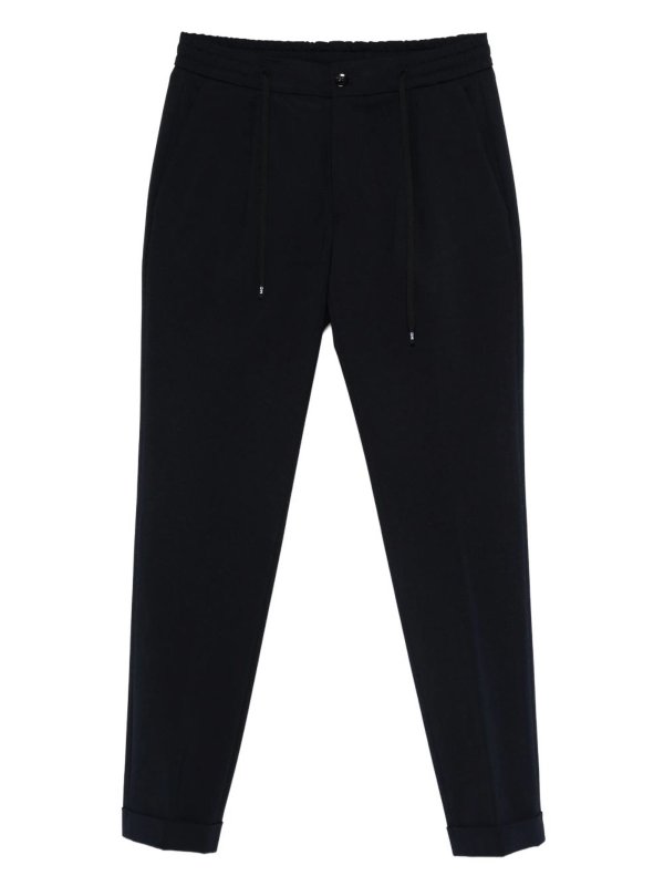 The Best Shops MICHAEL COAL: pantaloni casual - Pantaloni con coulisse blu scuro