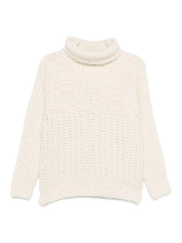 MONCLER: Pull col rond - Pull Col Rond - Beige