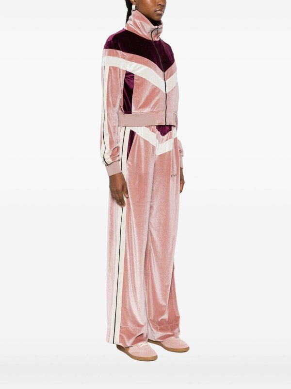 Rose Pink Track Jacket shop online: Palm Angels