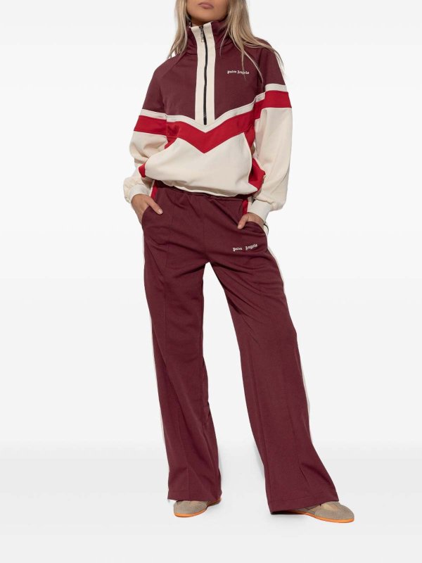 Palm Angels buy online Pantaloni sportivi rosso bordeaux
