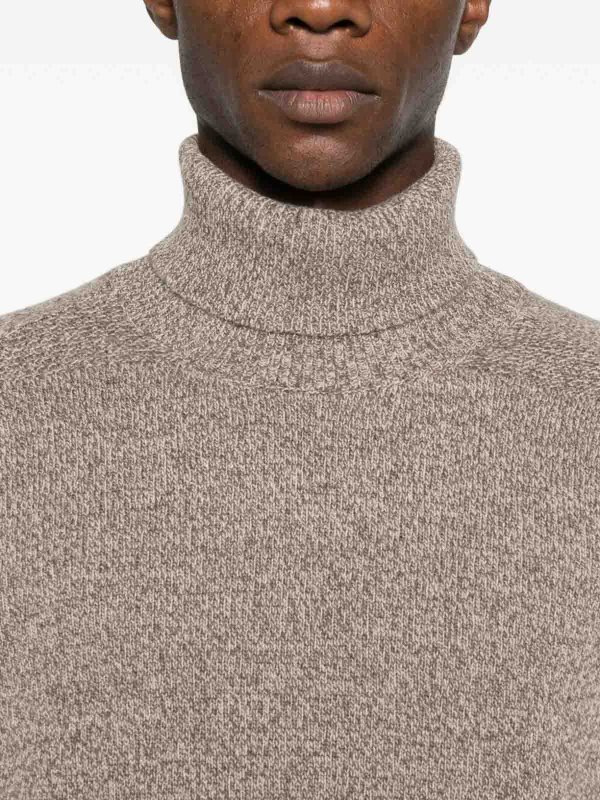 Light Brown Turtleneck Sweater shop online: PEUTEREY