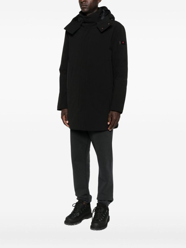 The Best Shops PEUTEREY: padded coats - Black Padded Parka With Hood