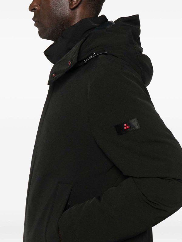 Black Padded Parka With Hood shop online: PEUTEREY