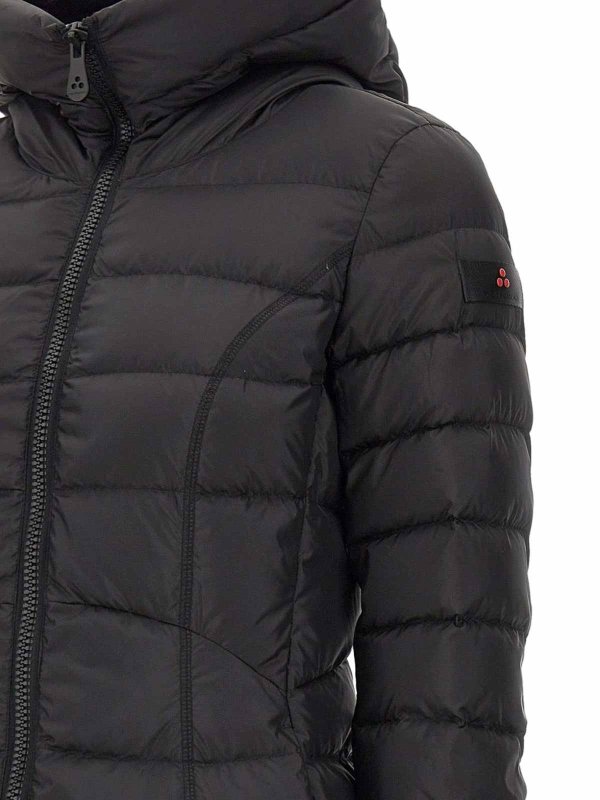 Piumino lungo nero shop online: PEUTEREY