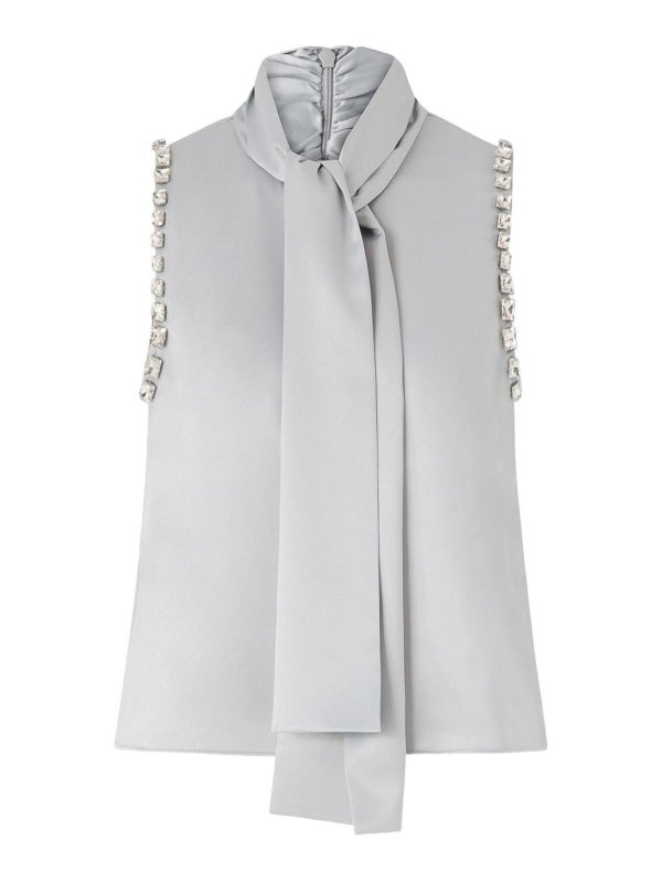 Pinko: Tops y camisetas sin mangas - Top - Gris
