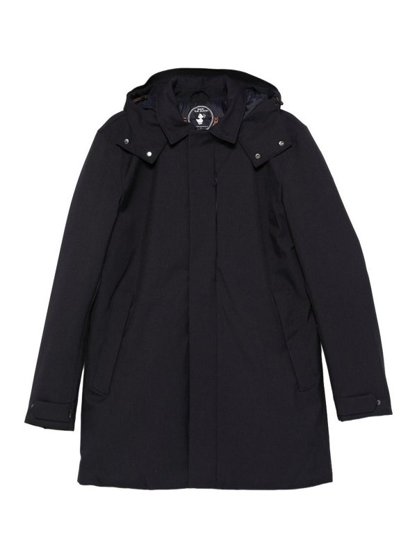 Save The Duck: casual jackets - Blue Jacket With Hood