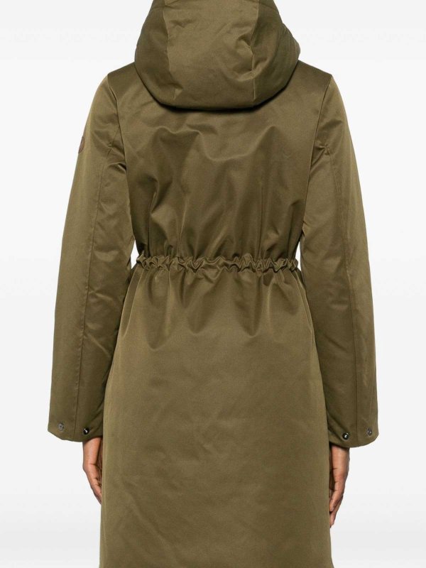 Save The Duck: parkas online - Green Long Parka