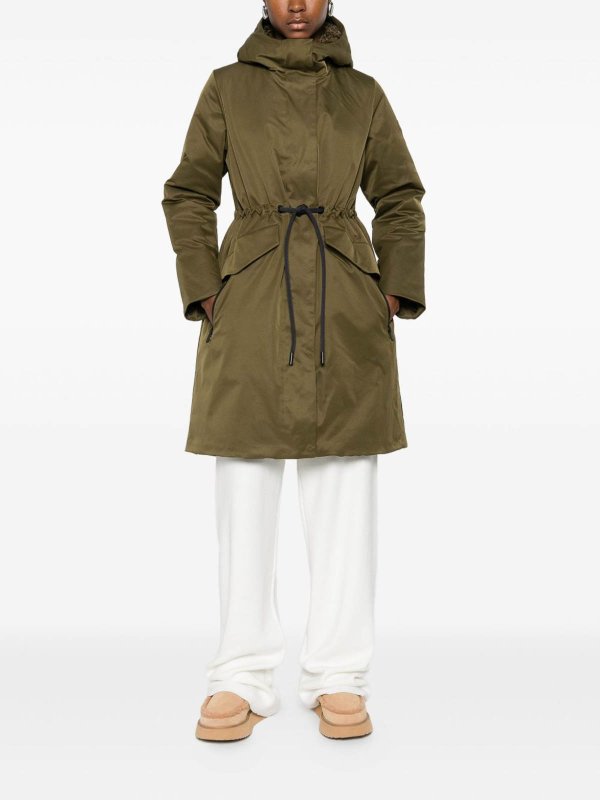 The Best Shops Save The Duck: parkas - Green Long Parka