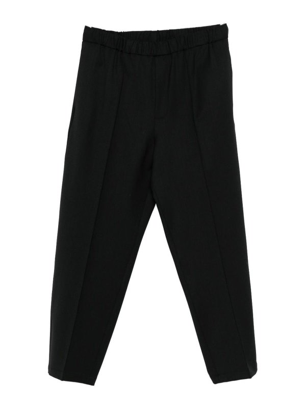 SEVEN GAUGE: casual trousers - Trousers With An Elastic Waist