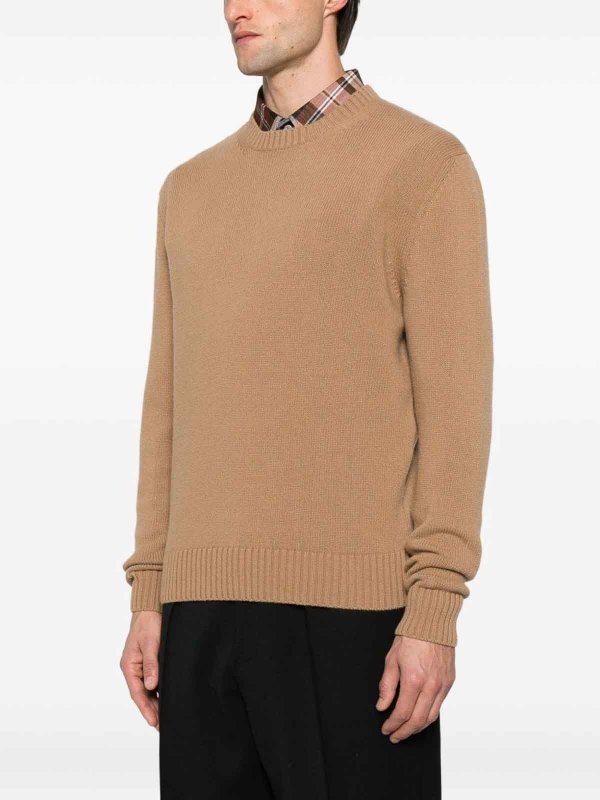 SEVEN GAUGE buy online Camel Crewneck Sweater