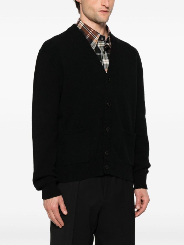 SEVEN GAUGE buy online Black Cardigan In Pure Wool