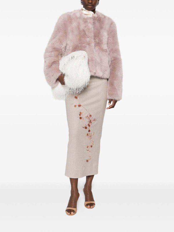The Best Shops STAND STUDIO: Fur & Shearling Coats - Faux Fur