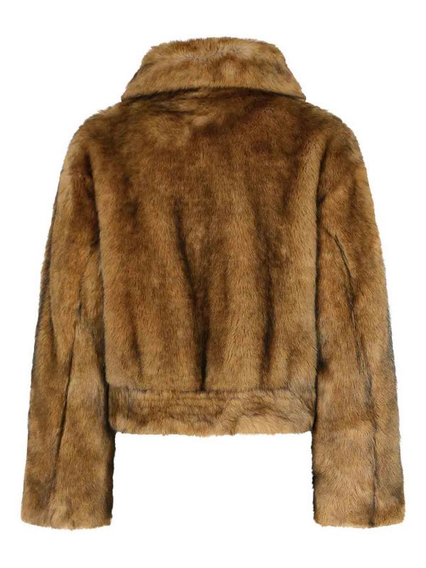 The Best Shops STAND STUDIO: Fur & Shearling Coats - Faux Fur