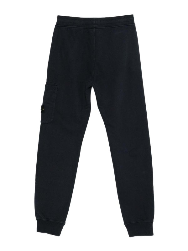 The Best Shops STONE ISLAND: tracksuit bottoms - Navy Blue Logo Track Pants