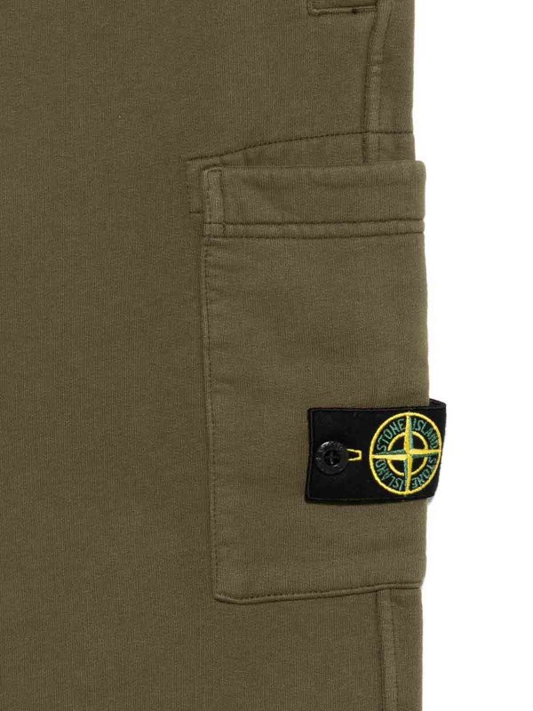 STONE ISLAND: pantaloni sport online - Pantaloni sportivi con toppa con logo