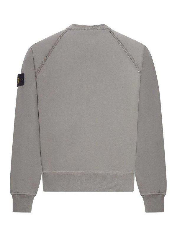 STONE ISLAND: Pull col rond online - Pull Col Rond - Gris