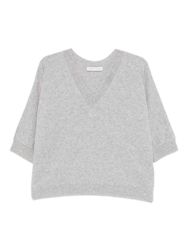 TABARONI CASHMERE: Tops y camisetas sin mangas - Top - Gris