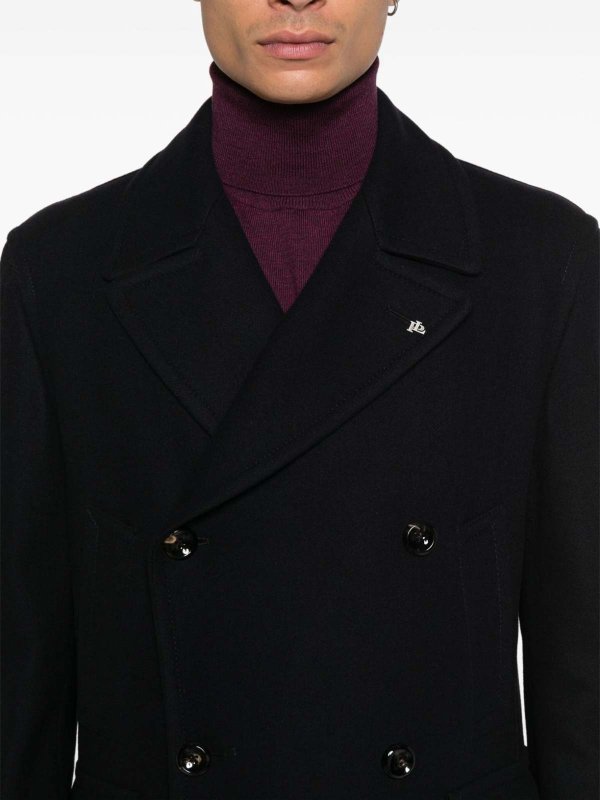 Langer Mantel - Blau shop online: TAGLIATORE