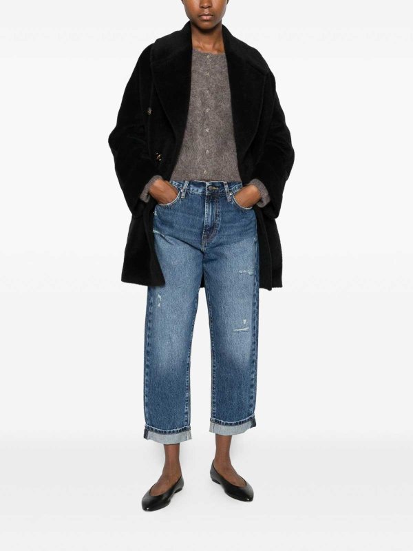 TAGLIATORE buy online Black Double-Breasted  Coat