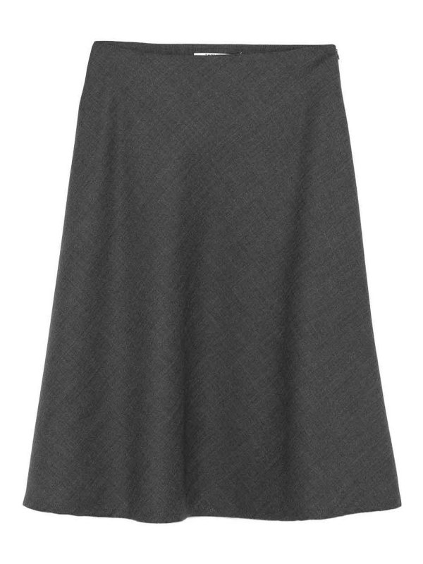 TAGLIATORE: Knielange und Midi Röcke - Midirock - Grau