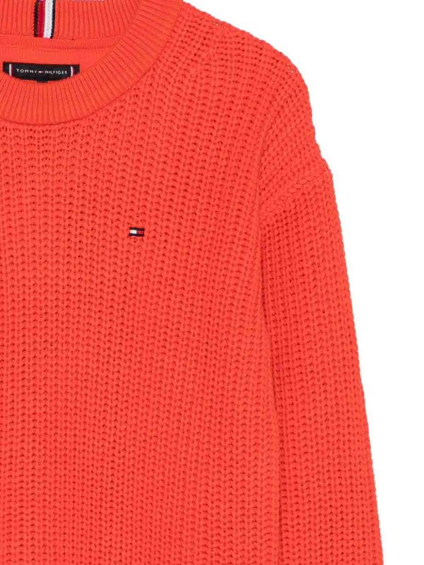 TOMMY HILFIGER: Pull col rond online - Pull Col Rond - Rouge Clair