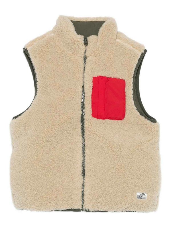 TOMMY HILFIGER: maglieria gilet - Gilet in pile senza maniche reversibile