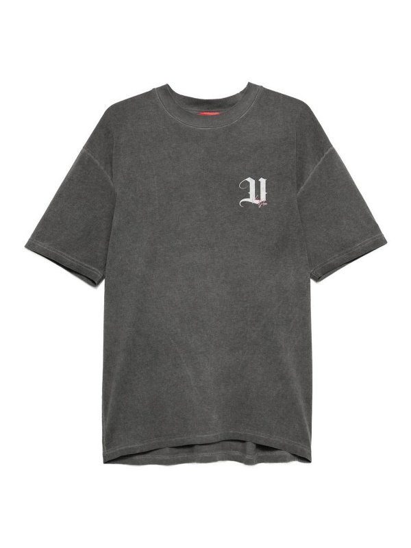 VISION OF SUPER: maglia collo rotondo - T-shirt grigia con girocollo