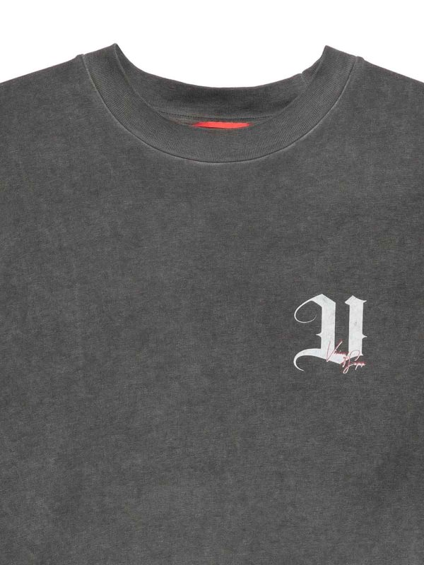 The Best Shops VISION OF SUPER: maglia collo rotondo - T-shirt grigia con girocollo