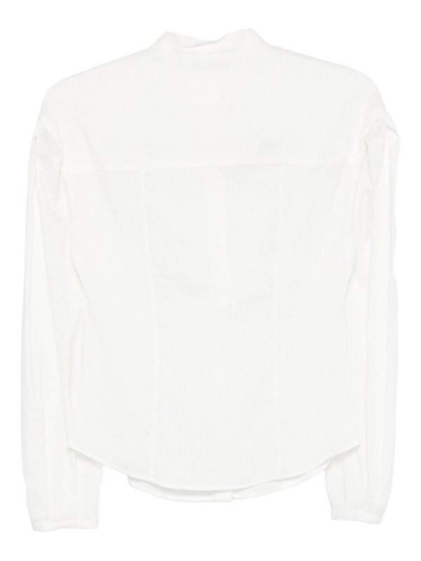 XACUS: shirts online - White Cotton Blend Bridget Shirt