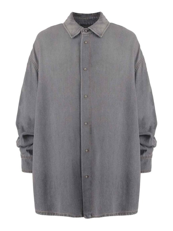 DARKPARK: shirts - Gray Denim Shirt