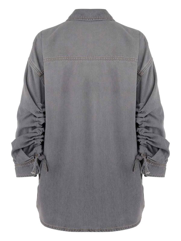 DARKPARK: shirts online - Gray Denim Shirt