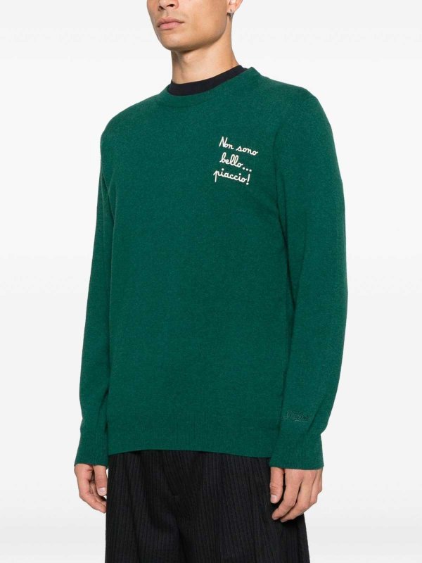 MC2 SAINT BARTH: crew necks online - Green Crew Neck Heron Light Embry