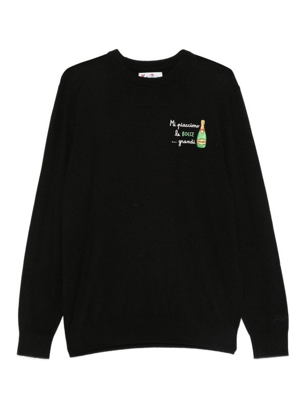 MC2 SAINT BARTH: crew necks - Blue Sweater Heron Light Embry