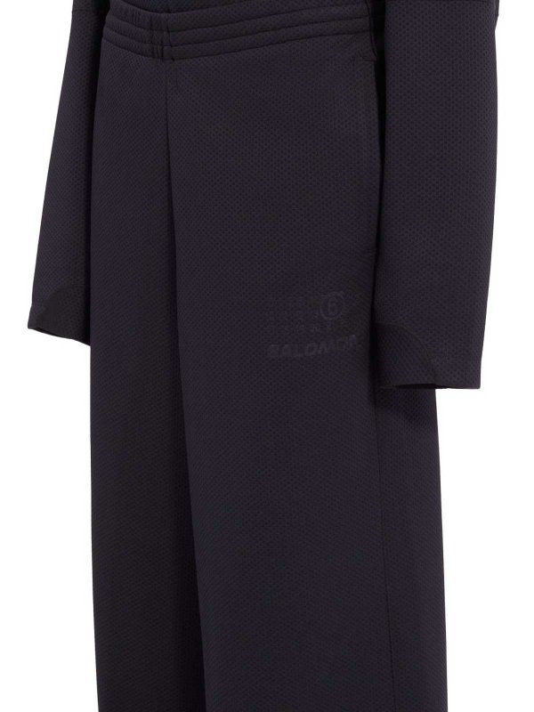 MM6 MAISON MARGIELA: tracksuit bottoms online - Black Sporty Pants With An Elastic Waistband