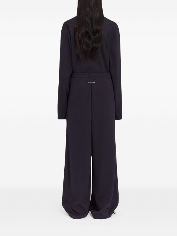 The Best Shops MM6 MAISON MARGIELA: tracksuit bottoms - Black Sporty Pants With An Elastic Waistband