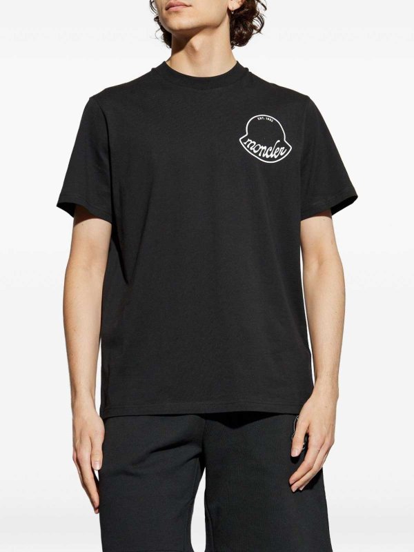 The Best Shops MONCLER: t-shirts - Cotton T-Shirt With Logo