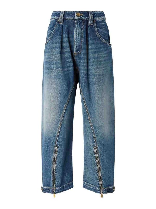 Pinko: Straight Leg Jeans - Straight Leg Jeans - Blau