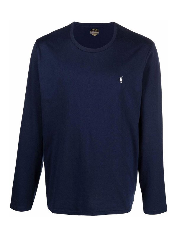 POLO RALPH LAUREN: t-shirts - Long-Sleeved Cotton T-Shirt With Logo